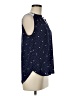 41Hawthorn 100% Polyester Polka Dots Blue Sleeveless Blouse Size M - photo 4