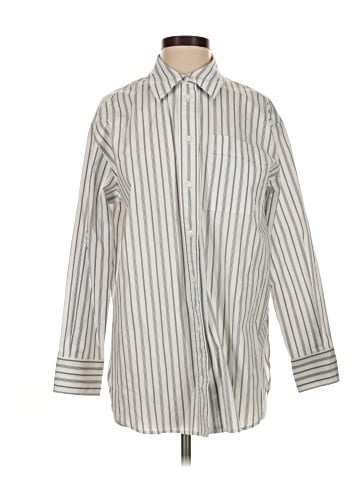 CALVIN KLEIN JEANS 3/4 Sleeve Button-Down Shirt (view 1)