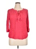 Daniel Rainn Pink 3/4 Sleeve Blouse Size XL - photo 1