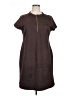 Andrew Marc Brown Casual Dress Size 16 - photo 1