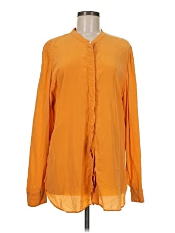 Banana Republic Long Sleeve Silk Top (view 1)