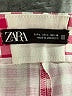 Zara Checkered-gingham Pink Shorts Size L - photo 3