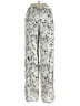 Skemo 100% Rayon Floral Silver Casual Pants Size XS - photo 2