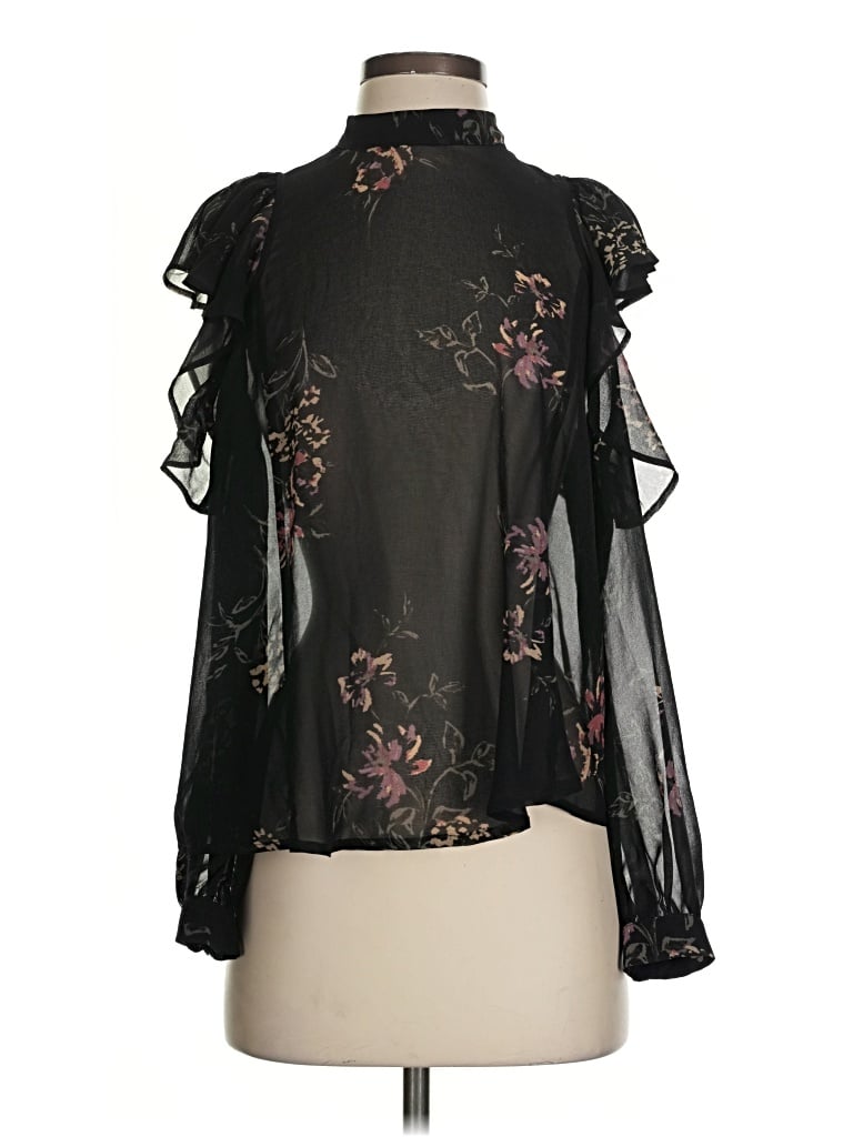 Pre-owned Astr Sleeveless Blouse In Black