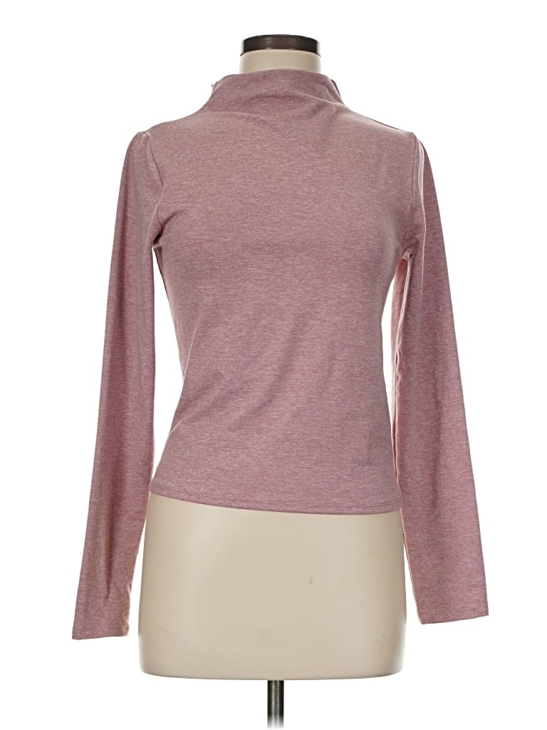 Pre-owned Express Long Sleeve Turtleneck In Pink