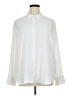 Scoop 100% Recycled Polyester Solid Ivory Long Sleeve Button-Down Shirt Size XL - photo 1