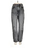 Zara Chevron-herringbone Gray Jeans Size 2 - photo 1
