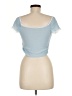 Shein Blue Short Sleeve Top Size M - photo 2
