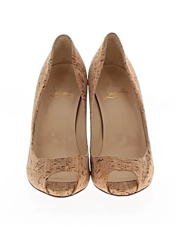 Christian Louboutin Cork Peep Toe Pumps 100mm (view 2)