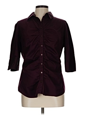 7th Avenue Design Studio New York & Company 3/4 Sleeve Button-Down Shirt (view 1)