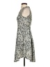 H&M 100% Polyester Paisley Gray Cocktail Dress Size 4 - photo 5