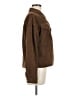 Shein 100% Polyester Brown Long Sleeve Button-Down Shirt Size 6 - photo 4
