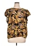 Rafaella Gold Short Sleeve Blouse Size 1X - photo 1