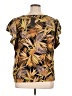 Rafaella Gold Short Sleeve Blouse Size 1X - photo 2