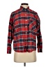 Forever 21 100% Cotton Plaid Red Long Sleeve Button-Down Shirt Size S - photo 1