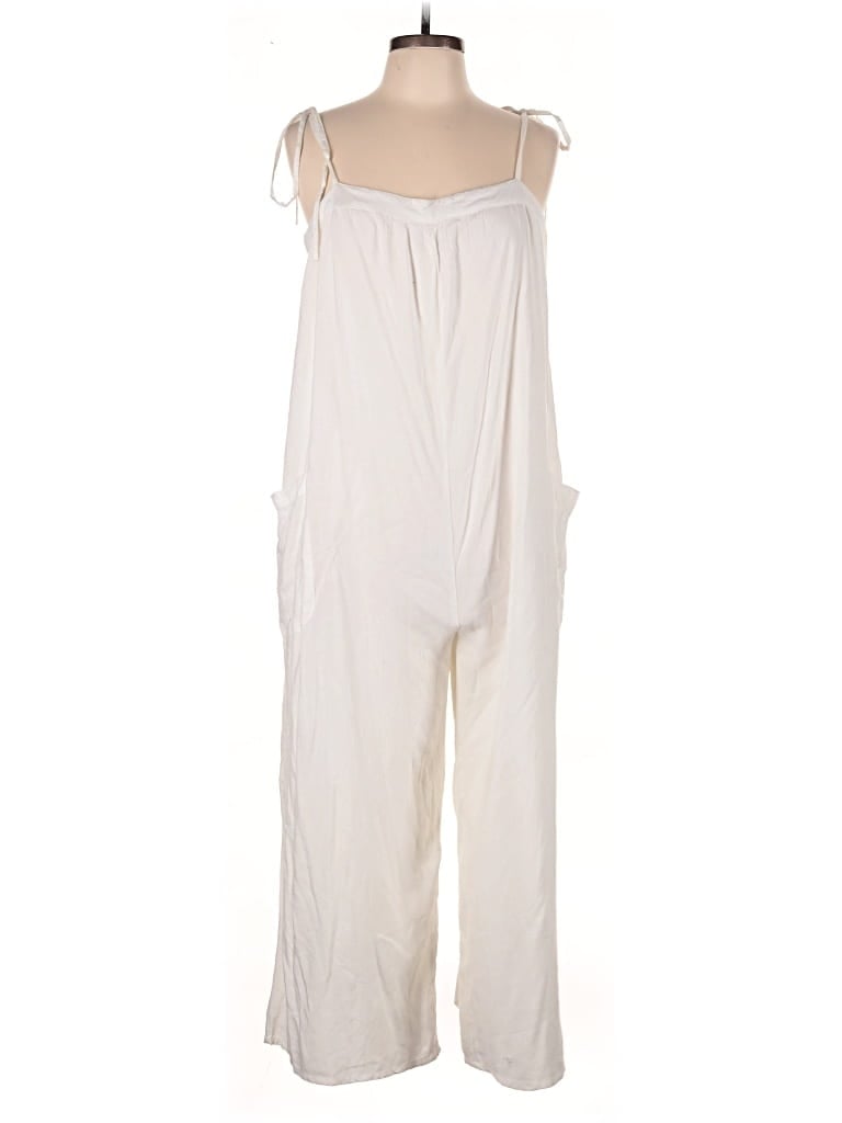 Pre-owned Asos Design Jumpsuit In Ivory