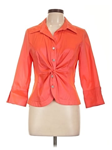 Jackie Jon 3/4 Sleeve Button-Down Shirt (view 1)