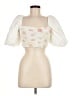 Zara White Short Sleeve Blouse Size M - photo 1
