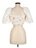 Zara White Short Sleeve Blouse Size M - photo 2