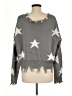 Zaful 100% Polyacrylic Stars Gray Pullover Sweater One size - photo 2