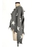 Zaful 100% Polyacrylic Stars Gray Pullover Sweater One size - photo 5