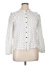 M&S Collection Polka Dots White Long Sleeve Blouse Size 16 - photo 1