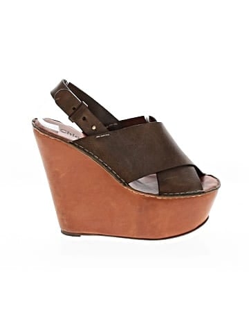 Chloé Leather Platform Wedges (view 1)