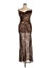 Unbranded Animal Print Brown Cocktail Dress Size XL - photo 1