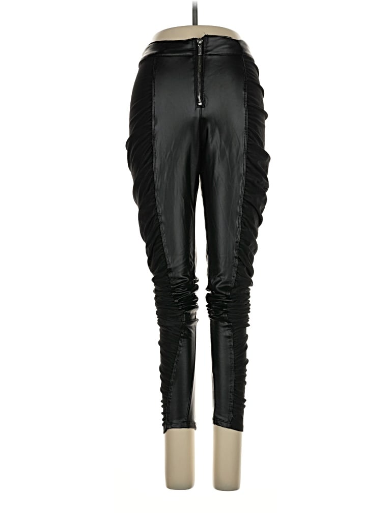 Pre-owned Manière De Voir Leggings In Black