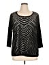 Chico's Black 3/4 Sleeve Top Size XL (3) - photo 1