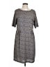 Christopher & Banks 100% Polyester Tweed Gray Casual Dress Size L - photo 1