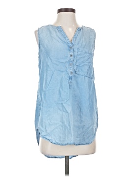 Terre Bleue Sleeveless Button Down Shirt