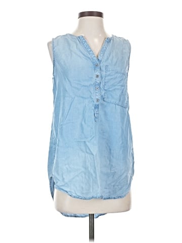 Terre Bleue Sleeveless Button-Down Shirt (view 1)
