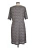 Christopher & Banks 100% Polyester Tweed Gray Casual Dress Size L - photo 2