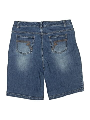 Women With Control Denim Shorts (view 2)