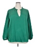 Sugarlips 100% Polyester Green 3/4 Sleeve Blouse Size 2X - photo 1
