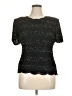Stenay 100% Polyester Black Short Sleeve Top Size XL - photo 1