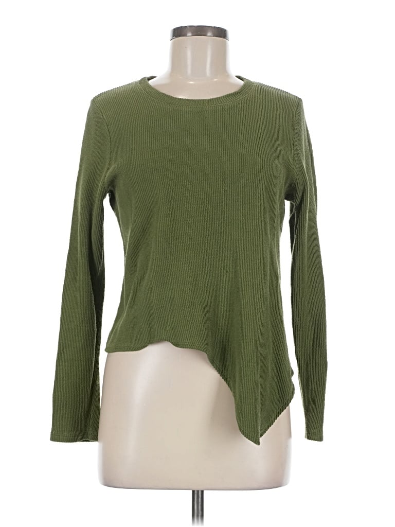 Pre-owned Madewell Long Sleeve T-shirt In Green