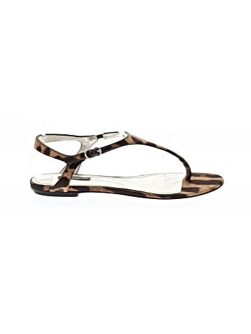 Dolce & Gabbana Animal Print Thong Sandals (view 1)