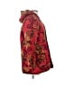 Unbranded 100% Polyester Print Red Coat Size S - photo 4