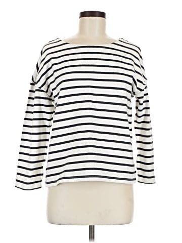 Madewell Luxe Long-Sleeve Tee in Casler Stripe (view 1)