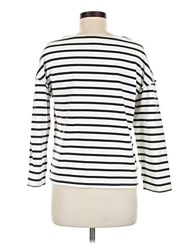 Madewell Luxe Long-Sleeve Tee in Casler Stripe (view 2)