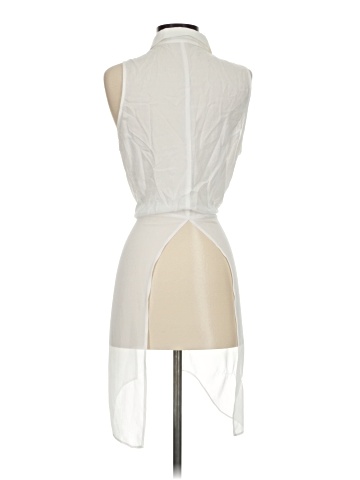BCBGeneration Sleeveless Button-Down Shirt (view 2)