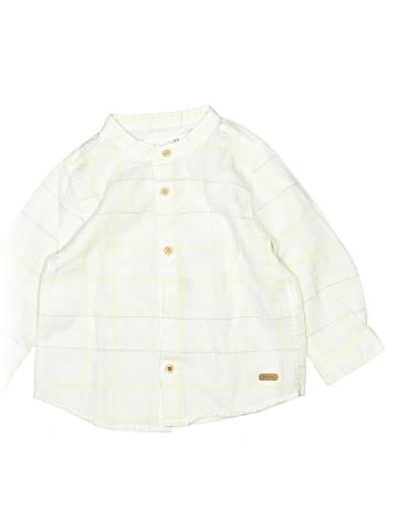 Zara Baby Short Sleeve Button-Down Shirt (view 1)