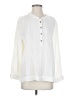 Caffé Marrakesh 100% Cotton Ivory Long Sleeve Blouse Size S - photo 1