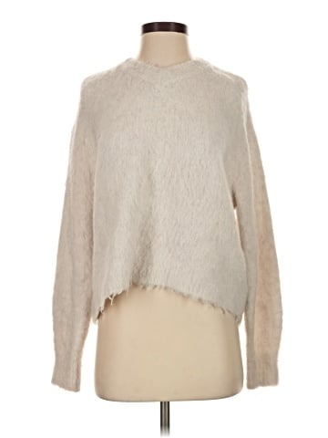 Madewell Brushed V-Neck Sweater (view 1)