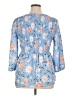 Cure 100% Polyester Blue 3/4 Sleeve Blouse Size XL - photo 2