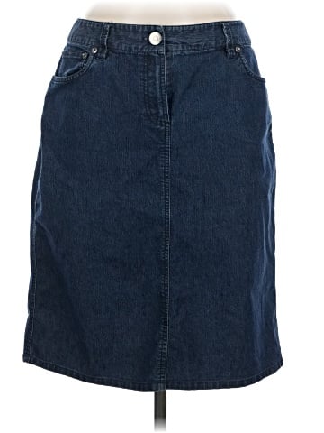 Larry Levine Denim Skirt (view 1)
