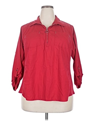 Zac & Rachel 3/4 Sleeve Button-Down Shirt (view 1)