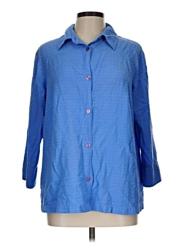 Coldwater Creek 3/4 Sleeve Button-Down Shirt (view 1)